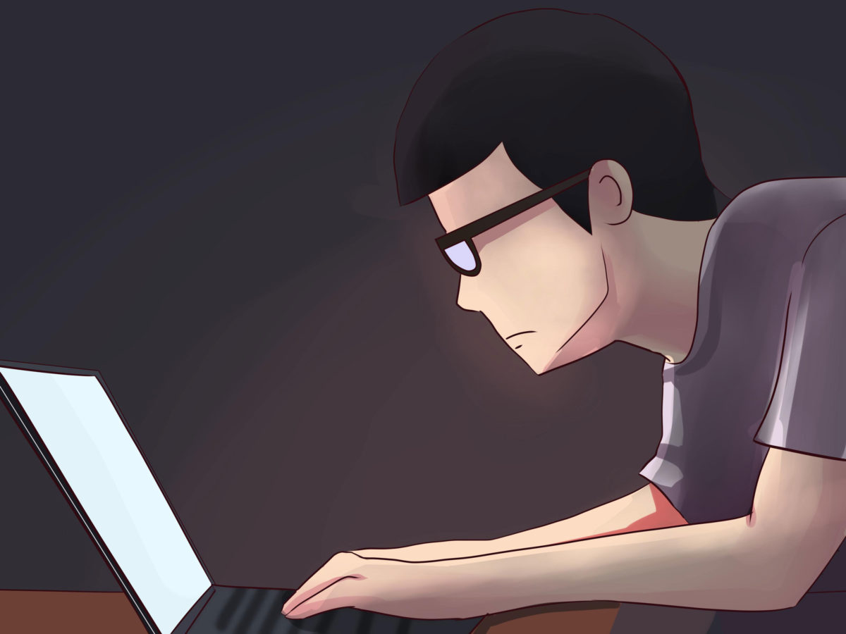 Illustration of a programmer